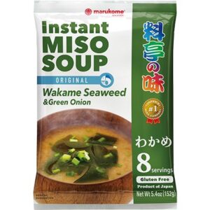 Instant Miso soup with wakame seaweed and baby onions 152g MARUKOME
