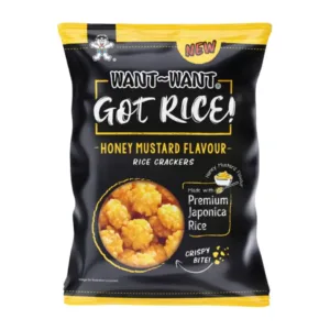 Riževi krekerji z medom-gorčico 85g WANT WANT