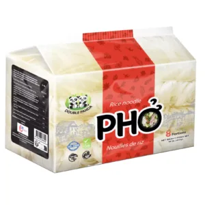 Riževi rezanci za PHO juho 400g DOUBLE PANDA