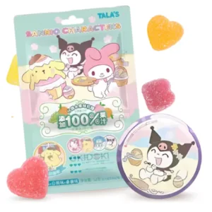 Mešani gumijasti bonboni (grozdje, breskev, pomaranča) 52g TALA'S