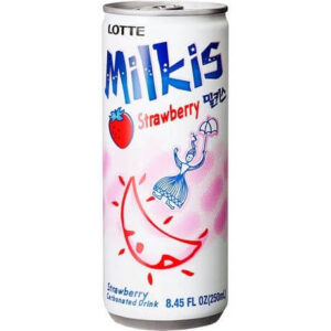 Brezalkoholna gazirana pijača Milkis z okusom jagode 250ml LOTTE