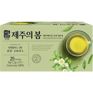 Premium zeleni čaj Spring of Jeju Jaksul – 25 čajnih vrečk (30 g) NOKCHAWON