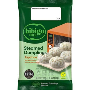 Hitro zamrznjeni Bao buns cmoki z okusom Japchae 168g BIBIGO
