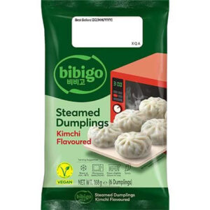 Hitro Zamrznjeni Bao buns cmoki z okusom kimčija 168g BIBIGO