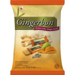 Ingverjevi bonboni  z okusom manga 125g GINGERBON