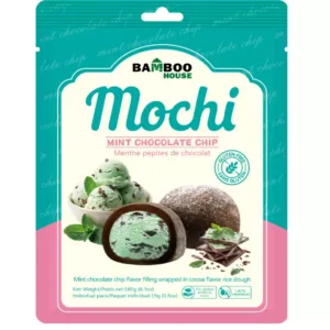 Mochi z okusom mete in s čokoladnimi koščki 180g BAMBOO HOUSE