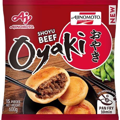 3138 Hitro zamrznjeni cmoki Shoyu z govedino Hitro zamrznjeni cmoki Shoyu z govedino, čebulo in sojo 600g AJINOMOTO - slika 1