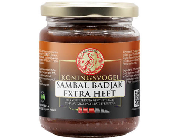 Čili pasta Sambal Badjak (pekoča) 280g KONINGSVOGEL