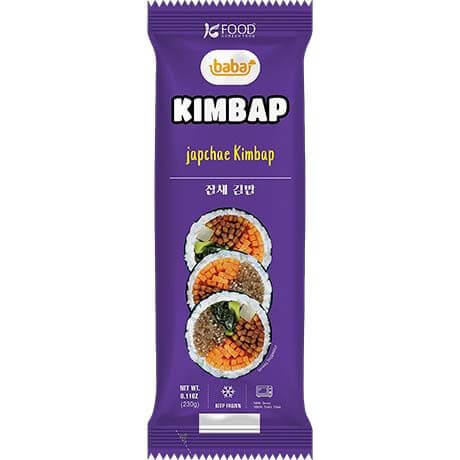3211 Hitro zamrznjen Korejski Japchae Kimbap 230g BABA