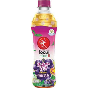 Zeleni čaj Kyoho grozdje s koščki aloe vere 394ml OISHI