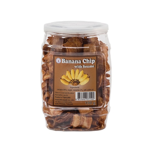 4131 Banana chips with sesame 150g THAI DANCER - Image 1
