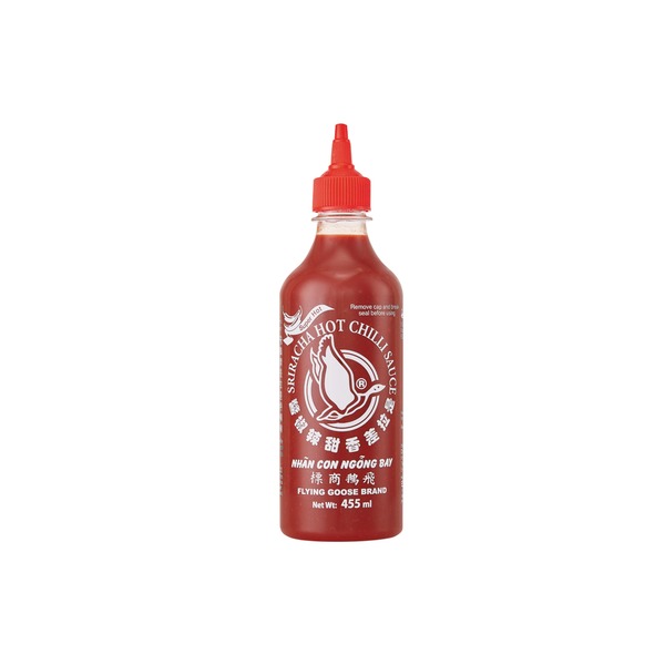 8108 Sriracha chilli sauce very spicy 455ml Flying Goose - Image 1