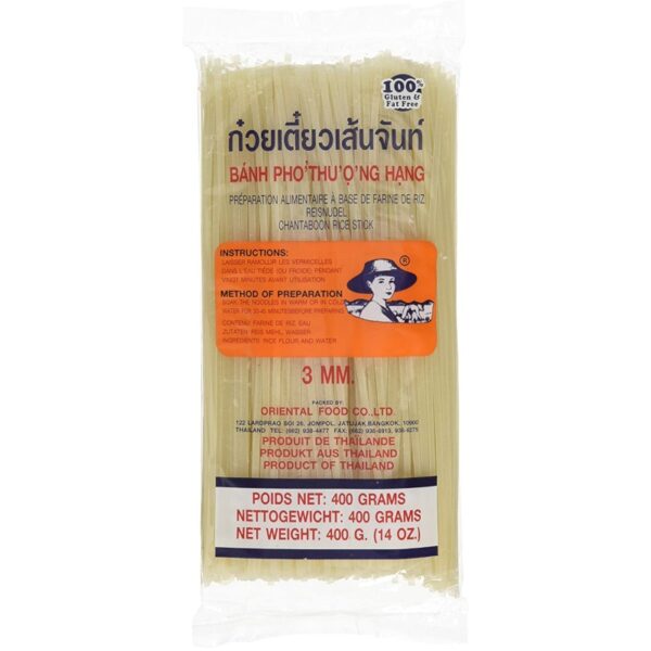 Rice noodles 3 mm 400g FARMER