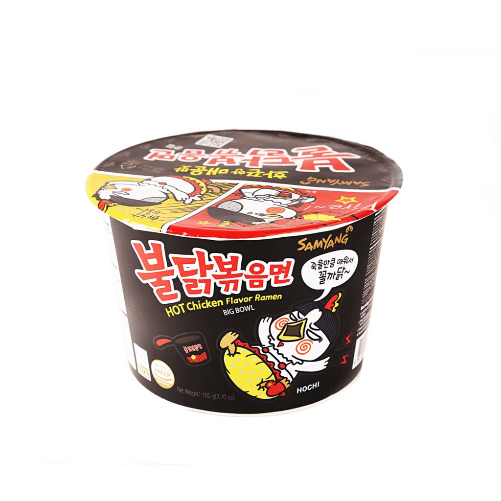Hot Chicken Original Big Bowl samyang Instant noodles with spicy chicken (cup) 105g SAMYANG - Image 1