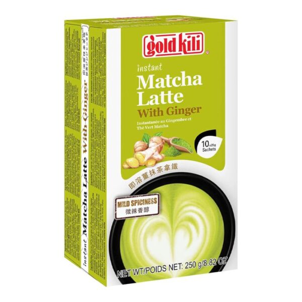 Instant matcha tea with milk and ginger 250g GOLD KILI