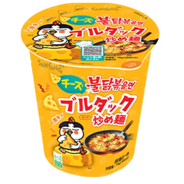 Instant ramen rezanci z okusom pikantnega piščanca in sira v lončku 80g SAMYANG