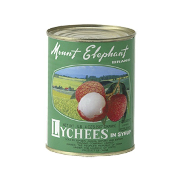 Lychees in Light Syrup Lychee in syrup 567g MOUNT ELEPHANT - Image 1