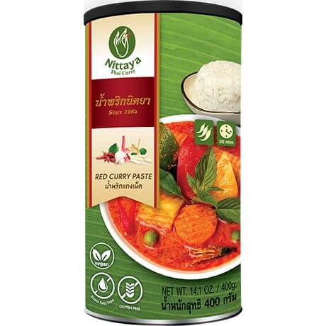 Rdeča curry pasta veganska 400g NITTAYA (1) Rdeča curry pasta veganska 400g NITTAYA - slika 1