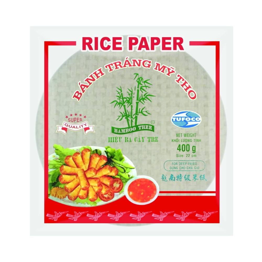 Rižev papir za cvrtje 22cm 400g BAMBOO TREE Rižev papir za cvrtje 22cm 400g BAMBOO TREE - slika 1