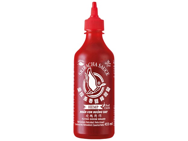 Sriracha čili omaka Hemp 455ml Flying Goose Sriracha Chilli Sauce Hemp 455ml Flying Goose - Image 1