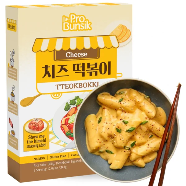 Tteokbokki (riževi svaljki) s sirom 343g PROBUNSIK