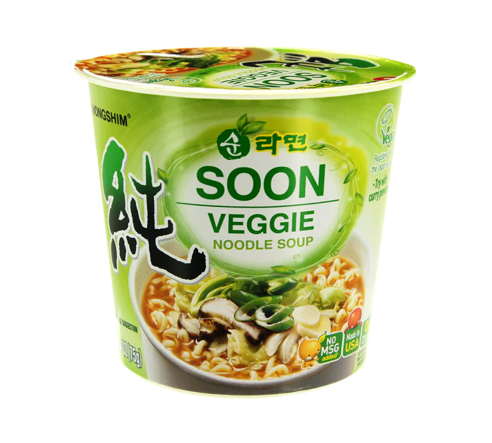 Veggie-soup-cup-nongshim Instant cup noodles vegetable flavoured 67g NONGSHIM - Image 1