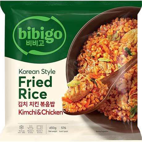 Zamrznjen pražen riž na korejski način s Kimchi in piščancem 450g BIBIGO Korean style frozen fry rice with kimchi and chicken 450g BIBIGO - Image 1