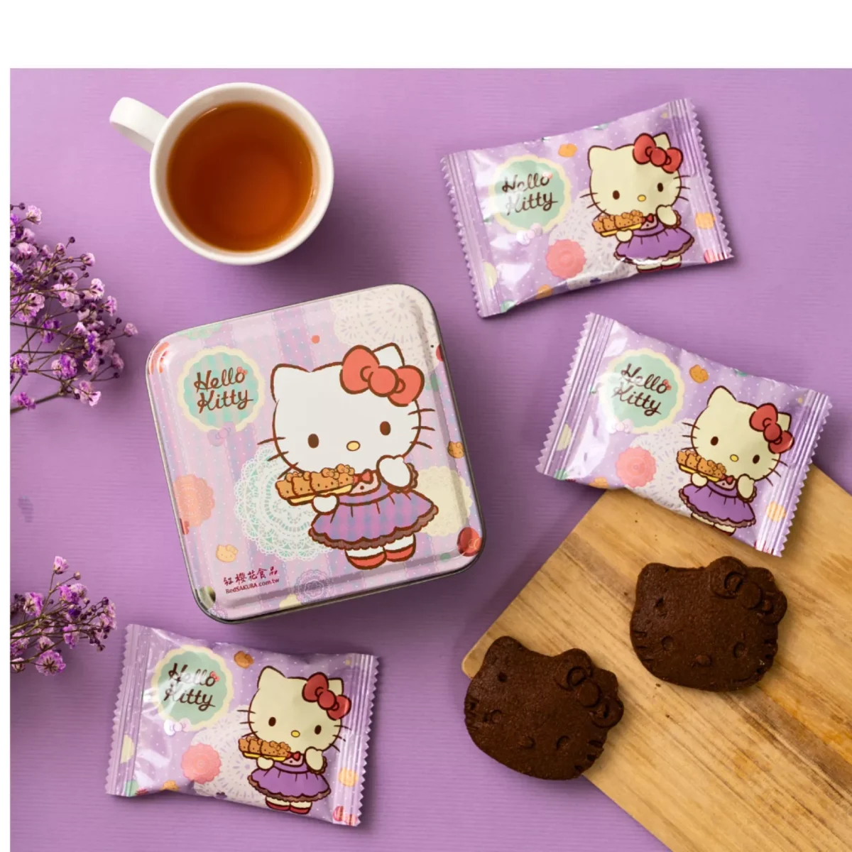 Chocolate biscuits in a box 65g HELLO KITTY - Image 2