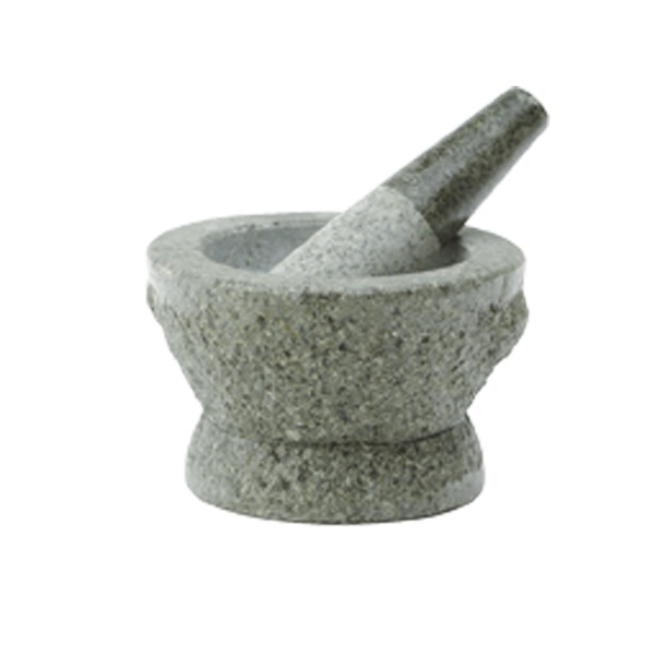 looi Granite mortar and pestle with handle - 12cm - Image 1
