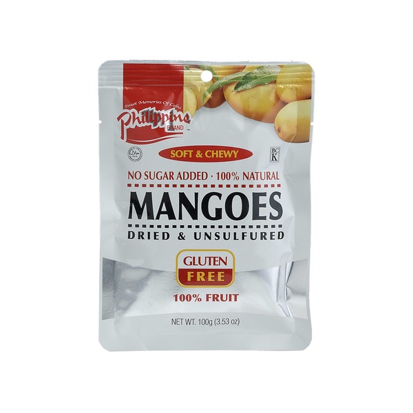 mangoes Gluten-free dried mango 100g Philippine Brand - Image 1
