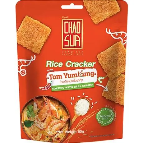 3236-Pekoci-rizevi-krekerji-z-okusom-Tom-Yum-50g-CHAOSUA Pekoči riževi krekerji z okusom Tom Yum 50g CHAOSUA - slika 1