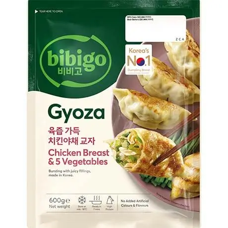 3477 Gyoza z okusom piščanca in 5 vrst zelenjave 600g BIBIGO Gyoza z okusom piščanca in 5 vrst zelenjave 600g BIBIGO - slika 1